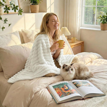Cozy Elegance Plush Blanket